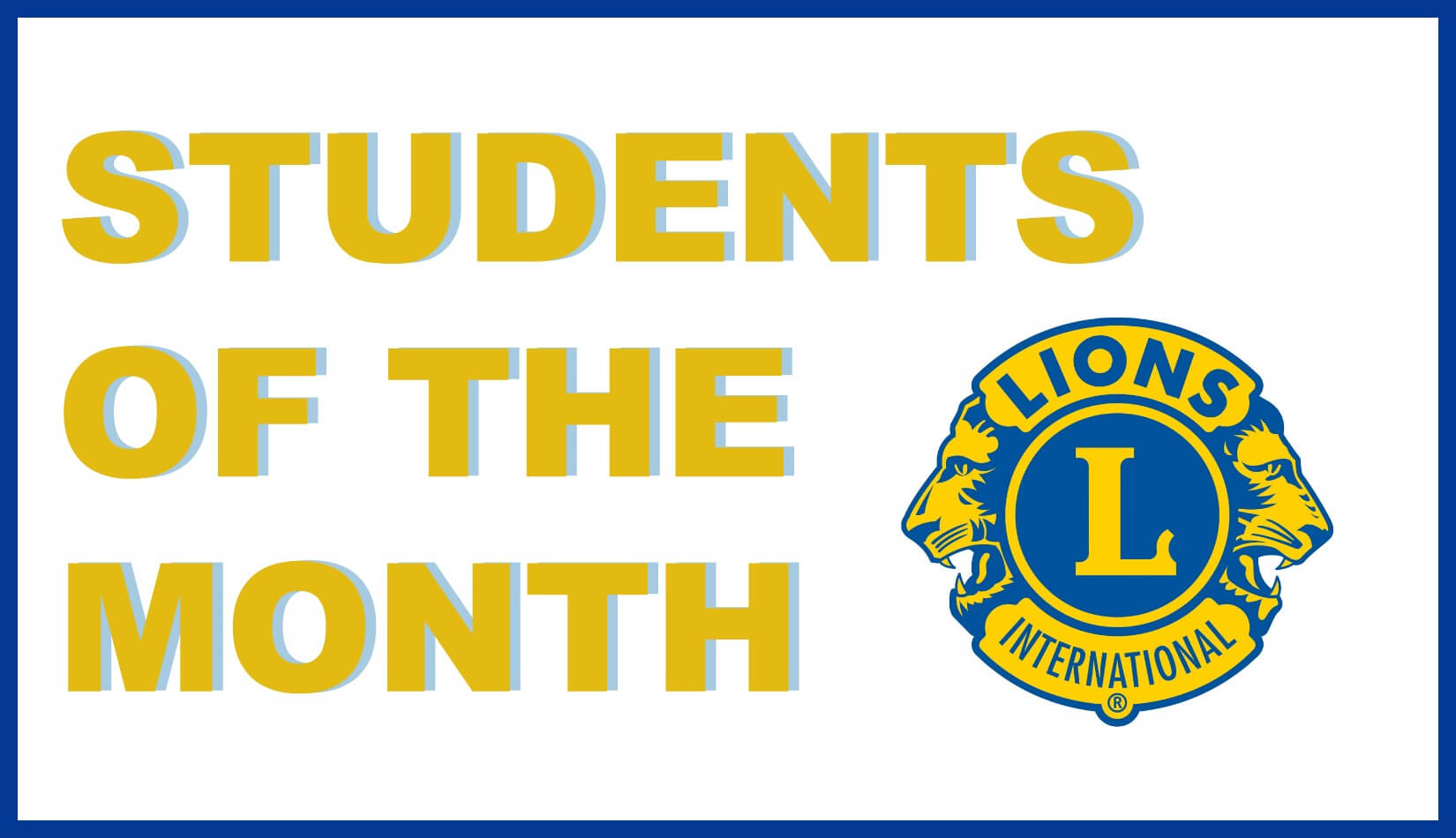 Image result for lions club student of the month